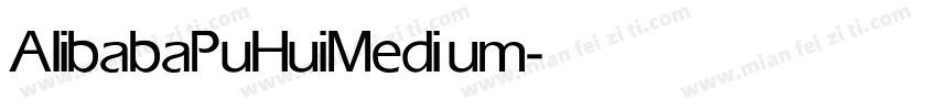 AlibabaPuHui Medium字体转换